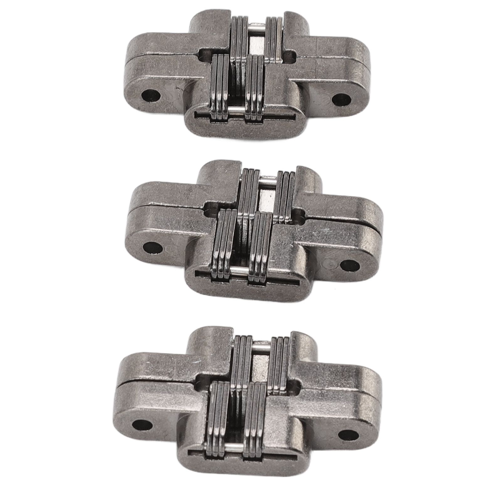 3 Pcs 43mm Mini Door Lock Hinges Invisible 180 Degree Zinc Alloy Cross Hinge for Cabinet Jewel Box — image 5