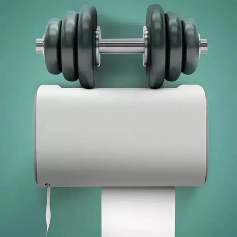 Toilet Paper Holder Waterproof Wall Mounted Roll Paper Tissue Box Shelf Bathroom β image 4