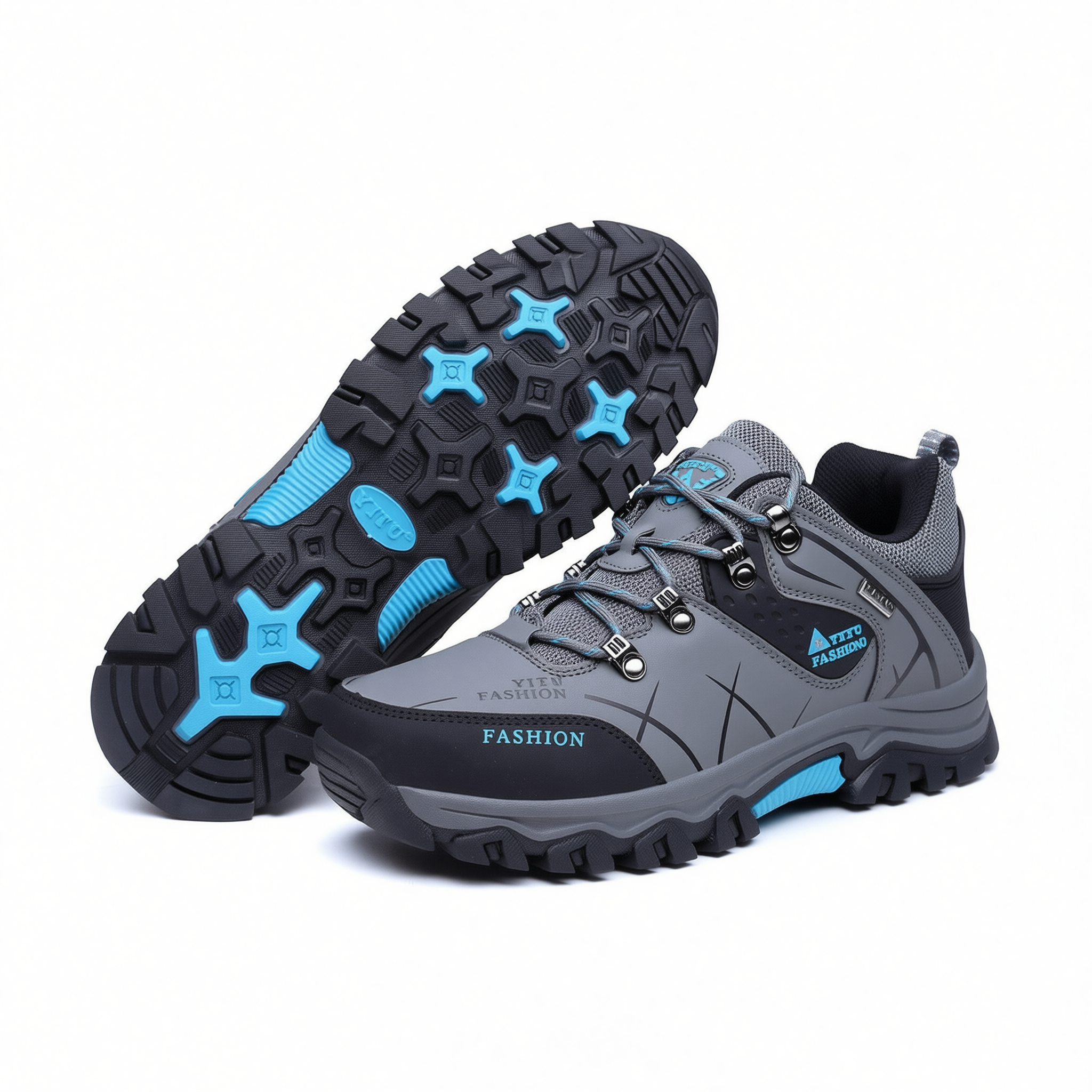 New Code Men Hiking Shoes Anti Slip Outdoor Grey 39 โ image 5