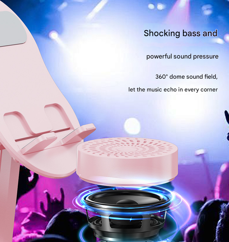 Black Magic Induction Speaker & Adjustable Phone Stand with RGB Lights โ image 4