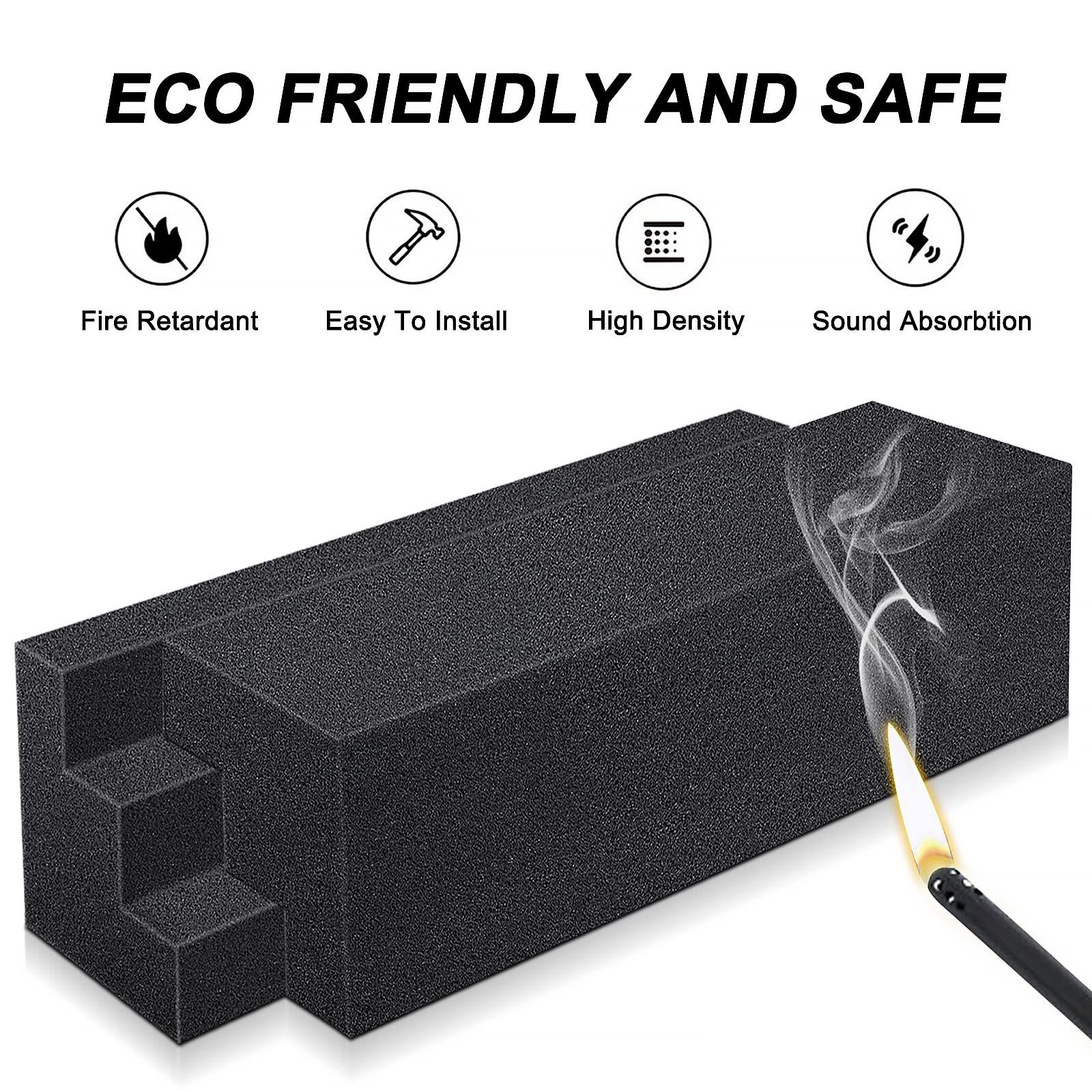 Foam Bass Traps Corner Block foam, Studio Foam Sound Proof Foam Panles Noise Dampening Wall Soundproofing(12"X3"X3", Black)4pes — image 4