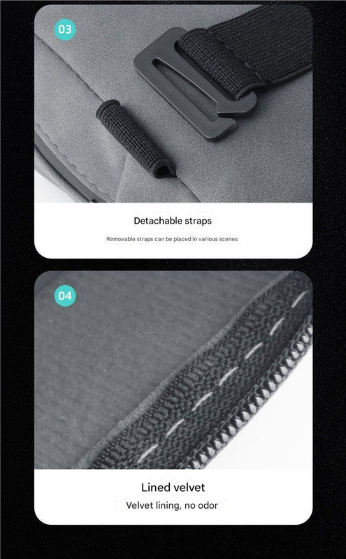 Black 2-Pack Luxury Faux Suede Car Tissue Box - Visor Clip & Strap for Armrest or Seat Back โ image 5