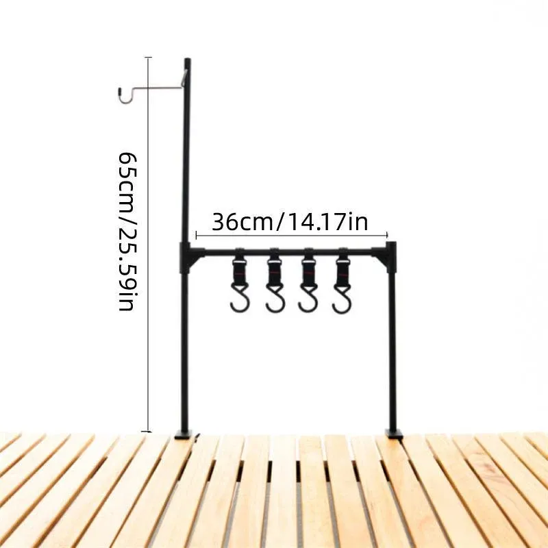 Outdoor Camping Hanging Rack Desktop Shelf Table Side Storage Camping Organizer — image 3