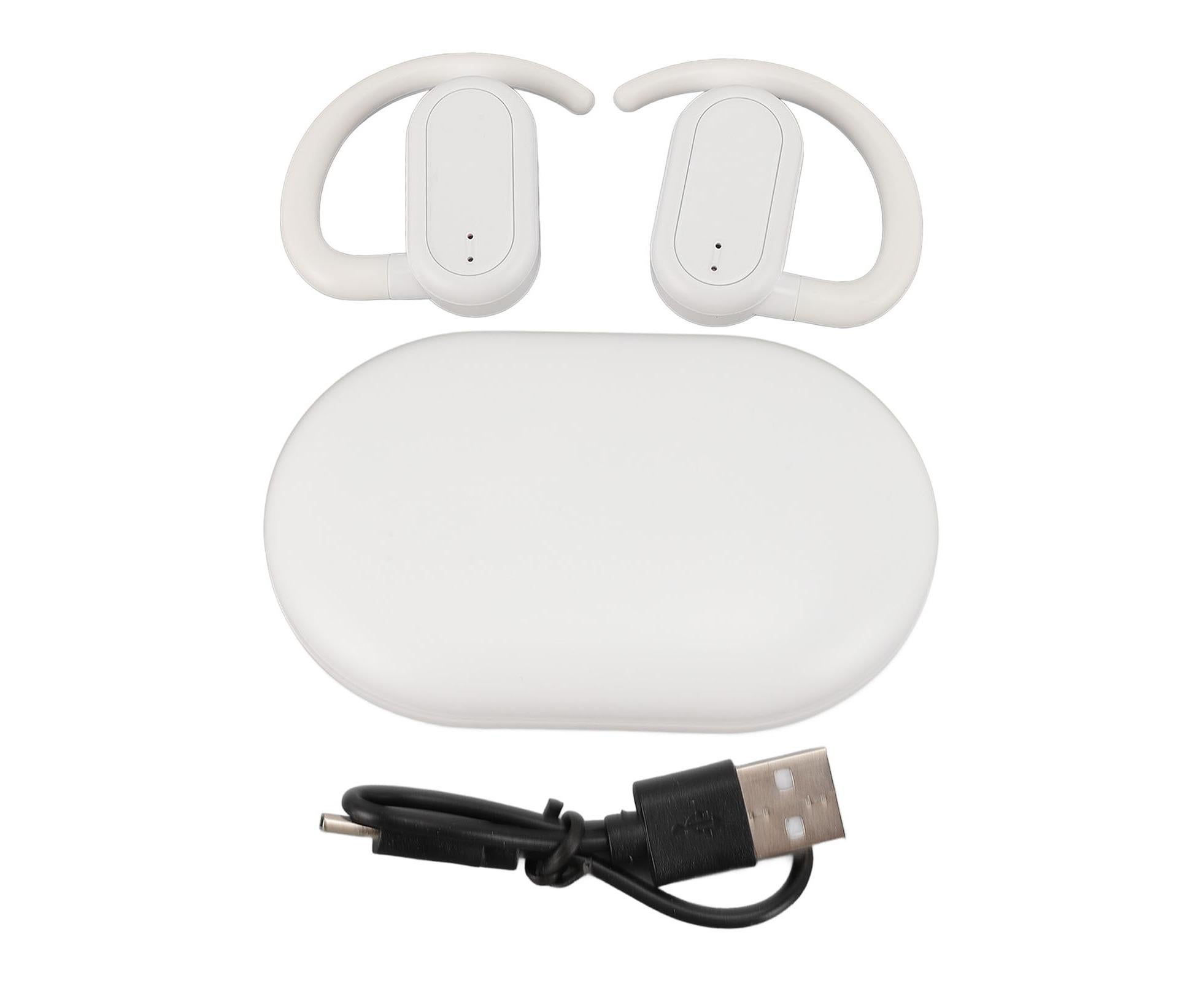 Miniature Translation Earbuds 144 Languages Bluetooth 5.4 Online Real Time Translator Ear Headset for Music and Calling IOS Android White