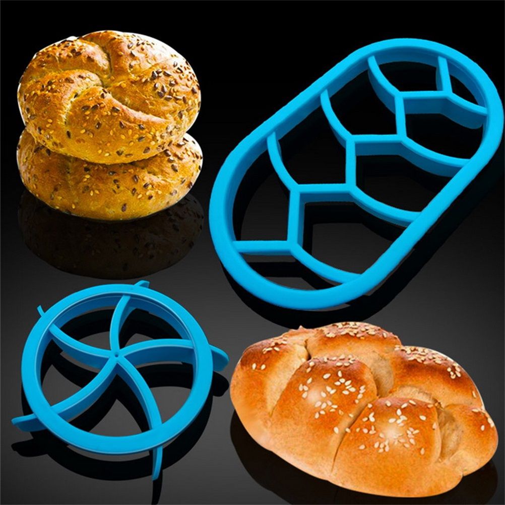 2PCS Dough Press Mold Set Baking Bread Rolls Mold Plastic Pastry Cutters — image 6