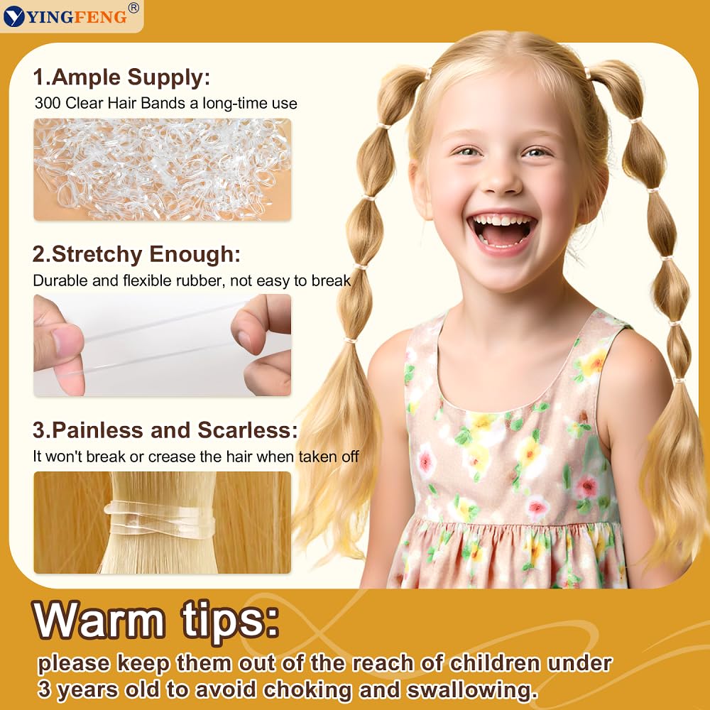 510PCS Blonde Bobby Pins Hair Pins Kit with Hair Net, Includes 100 Bobby Pins for Women, 100 U Shaped Buns Hair Clips, 300 Hair Bands and 10 Blonde Hair Nets — image 6