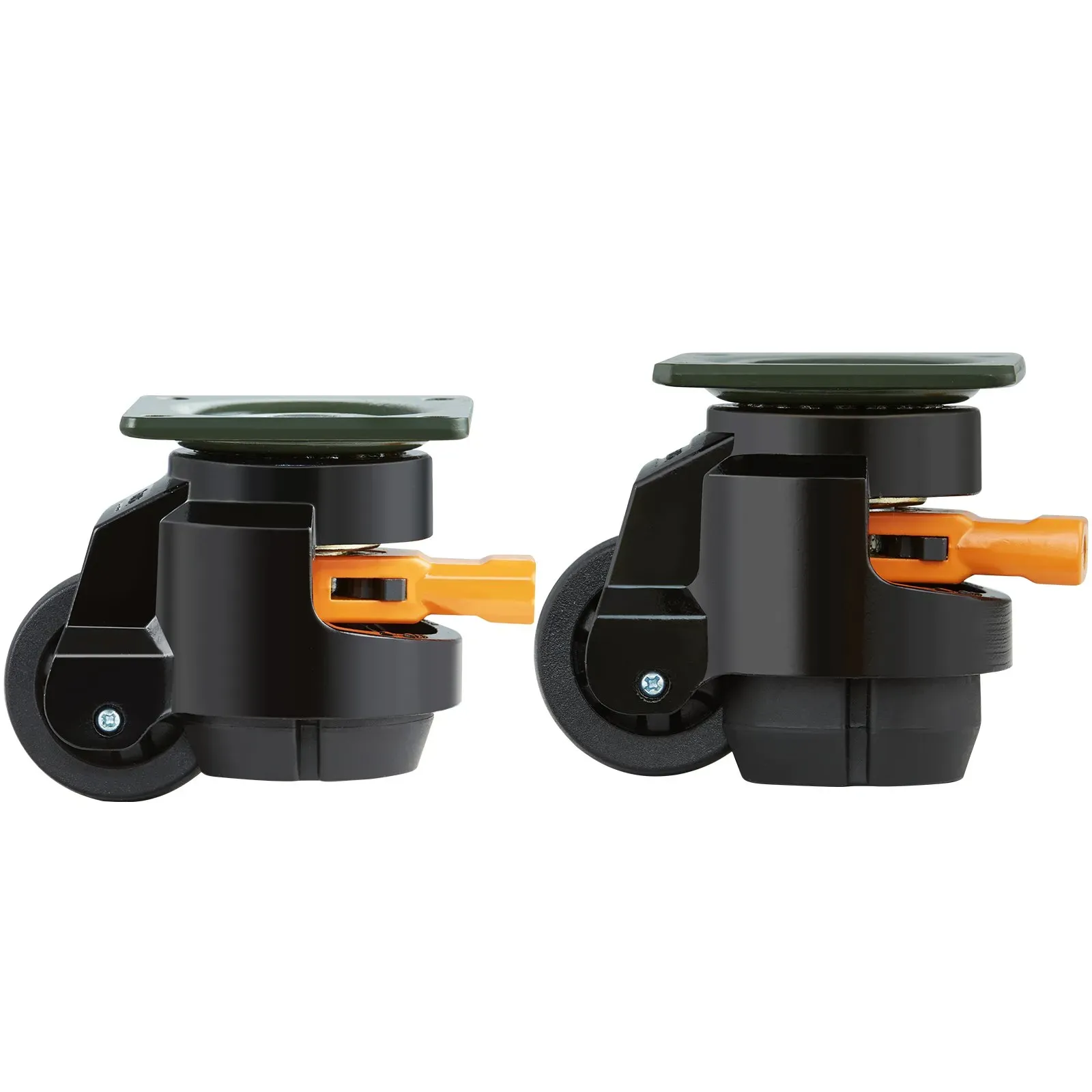 Leveling Casters, Set of 4, 500 kg Total Load Capacity, 50.8 mm, 360 Degree Swivel Caster Wheels, Machine โ image 2