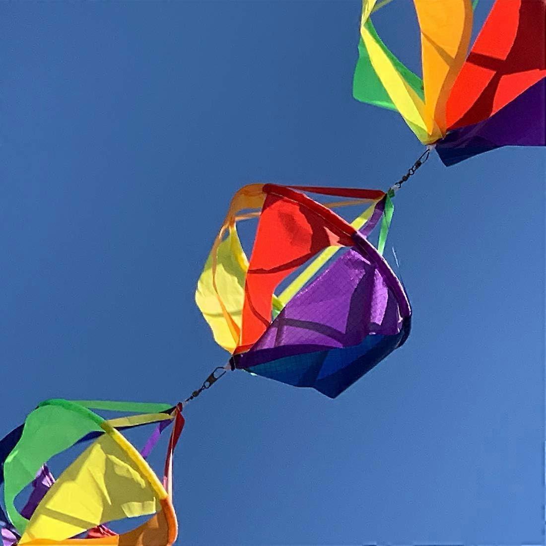 Fashion Windsocks Wind Twister Spinners Rainbow Kite Socks Flag Garden Yard Decoration — image 4