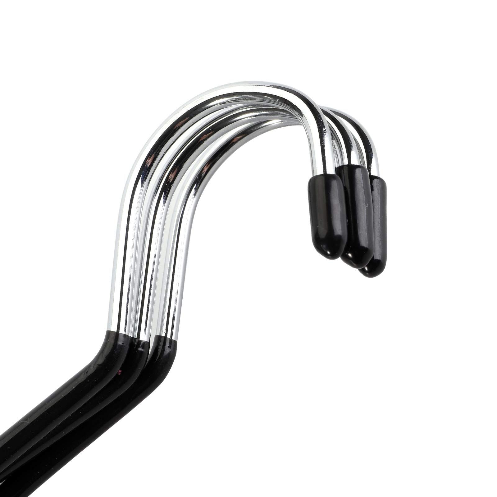 15 Pack Scarf Ring Hangers, Non-Snag Belt Hanger for Closet, Non-Slip Closet Organizer Accessory Holders for Ties Scarves, Black — image 3