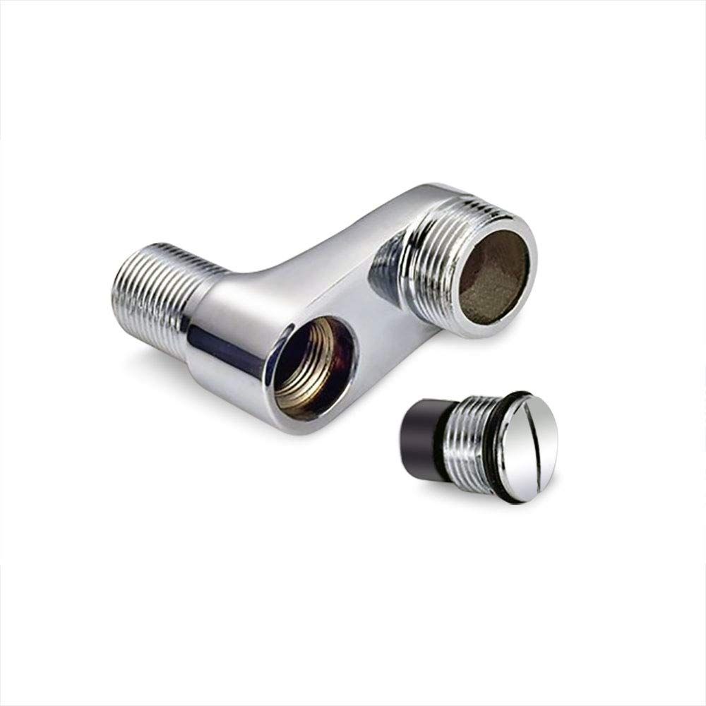Set of 2 BathTub Tap Adapter, Adjustable Swing Arm, 3/4", 1/2", Clawfoot Shower Faucet, Bathroom Mixer Accessories, Solid Brass โ image 3