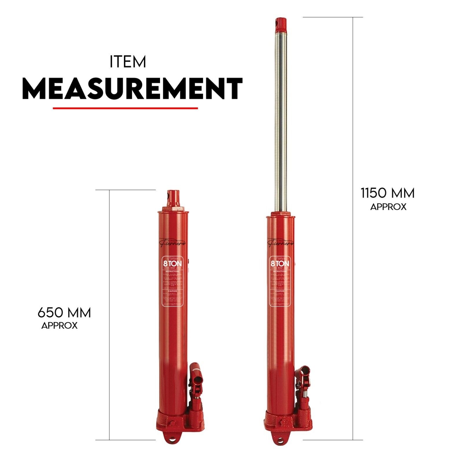 Hydraulic Long Ram 8 Ton โ image 2