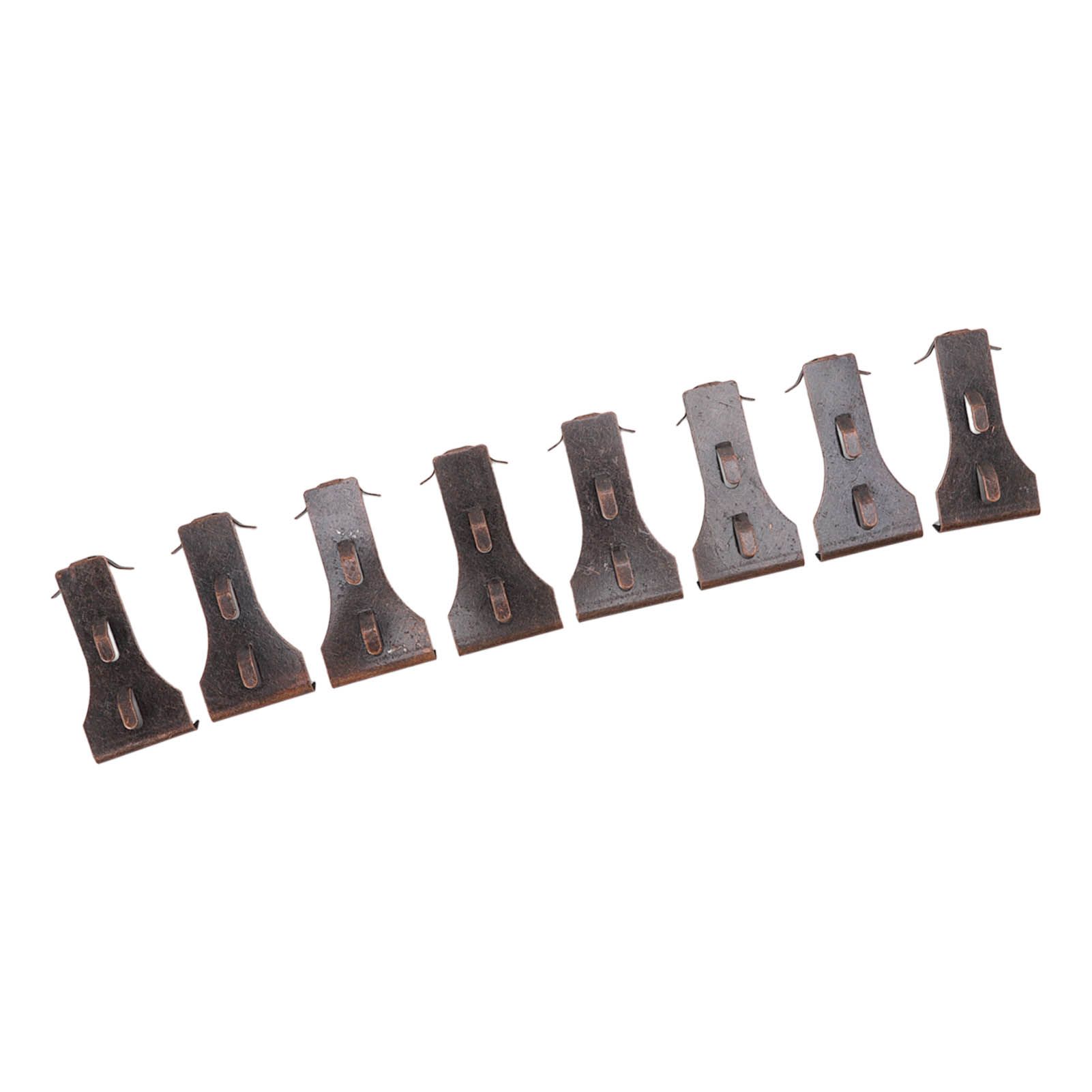 8Pcs Brick Hook Clips Steel Brick Hanger Fits Standard Size Bricks 2 1/4 Inch to 2 3/8 Inch in Height — image 6