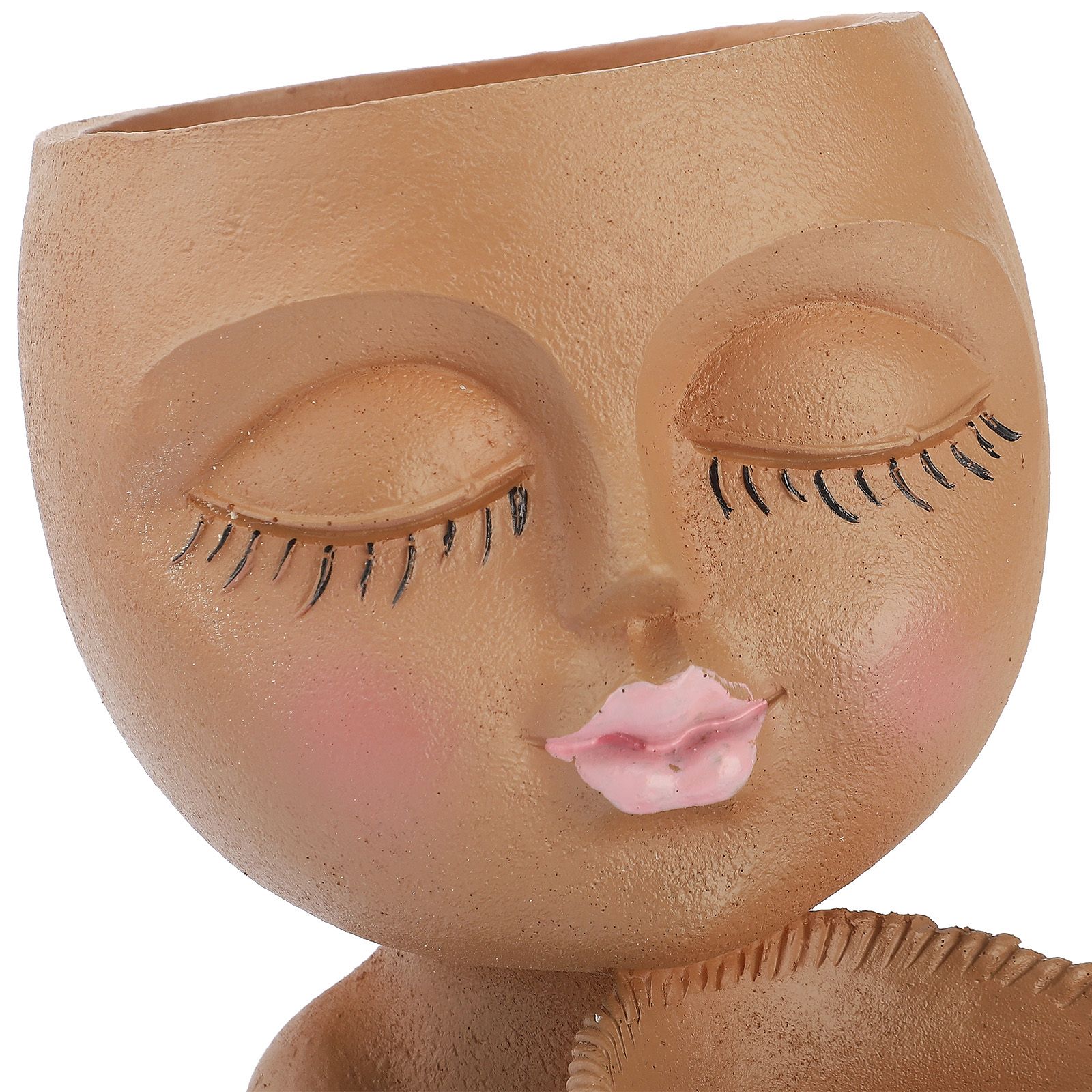 Mannequin Flower Pot Resin Creative Double Flower Pot Face Flower Pot โ image 5