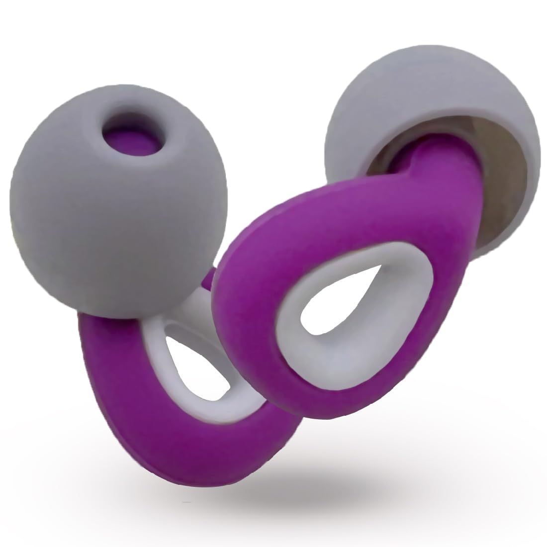 Ear Plugs for Sleeping, for Sleeping Noise Concert Ear Plugs Swimming Ear Plugs Silicone Ear Plugs for Swimming,Sleeping(Purple) — image 2