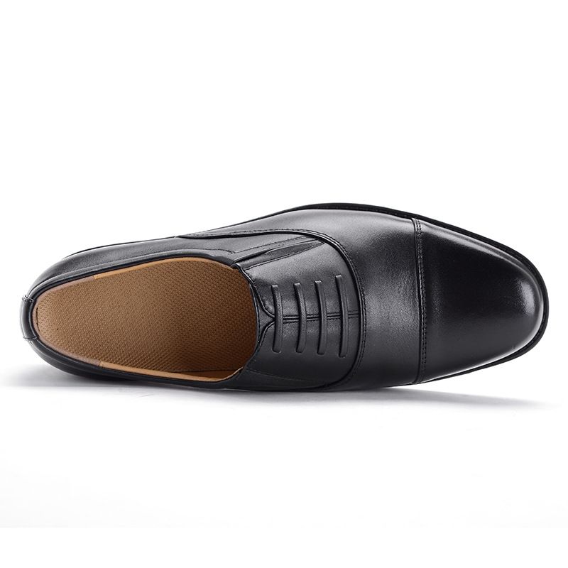 3515 Men Genuine Leather Business Lace Up Shoes Black 46 โ image 4