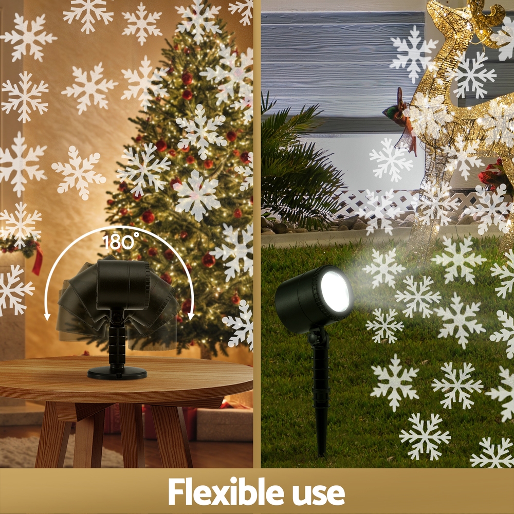 Jingle Jollys Christmas Lights Laser Light Snowflake Projector Indoor Outdoor — image 6