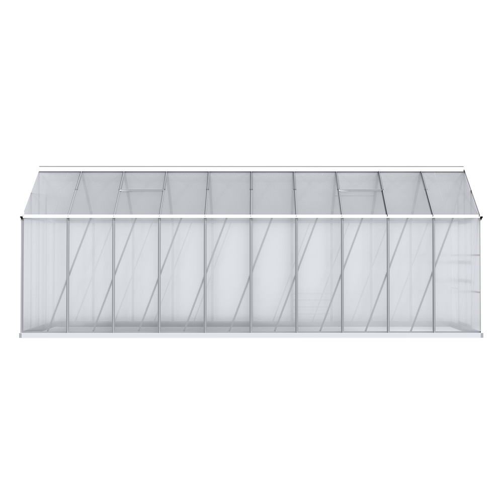 Green Fingers Greenhouse 6.03x2.44x2.68M Double Doors Aluminium Green House Garden Shed — image 3