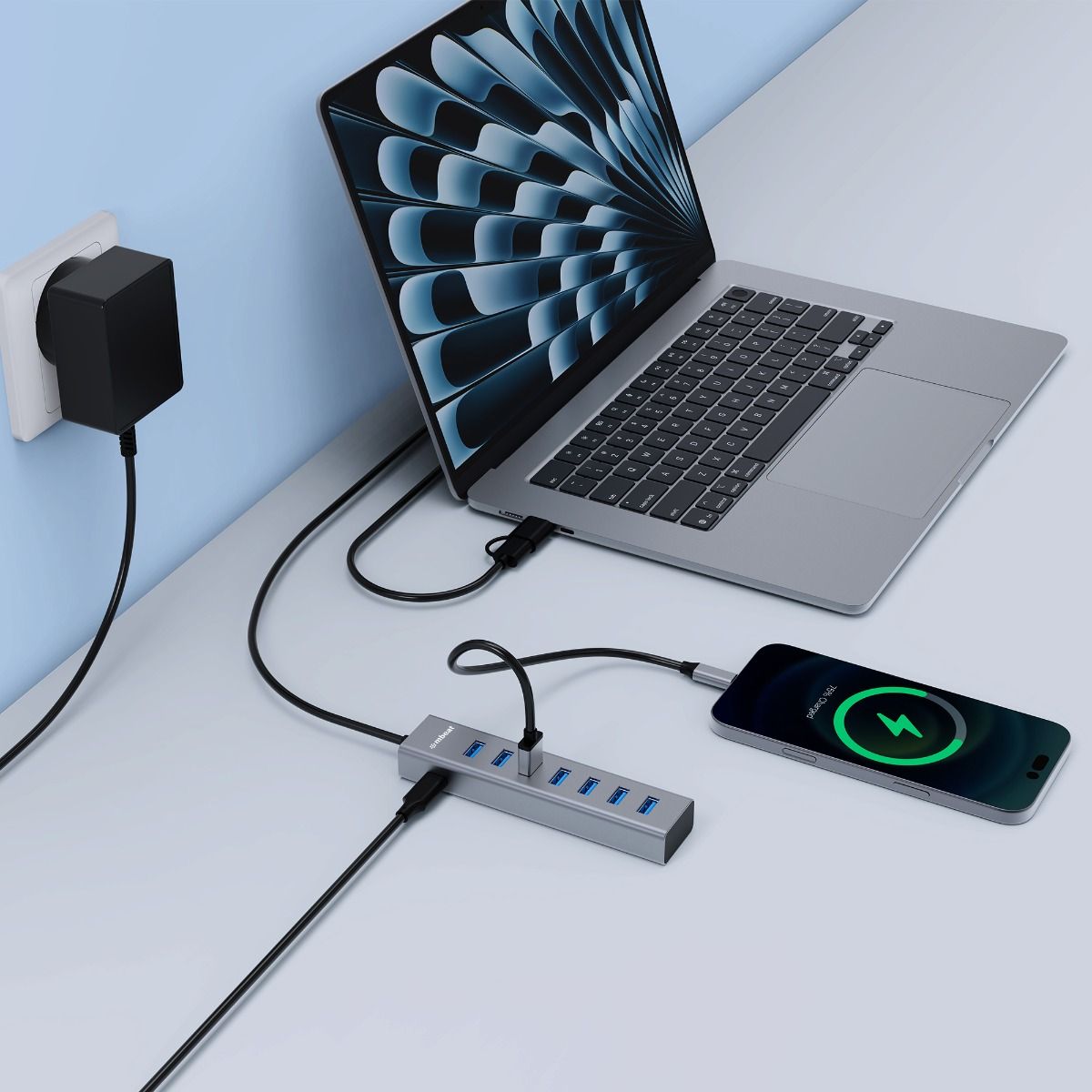 mbeat 7-Port USB Hub with Dual USB-A & USB-C Connector โ image 4