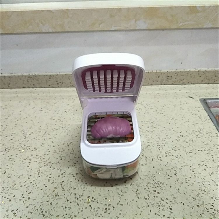 Abrader Vegetable Chopper, Kitchen Multifunctional Spiralizer Vegetable Cutter Potato Carrot Fruit Shredder Machine Onion — image 2