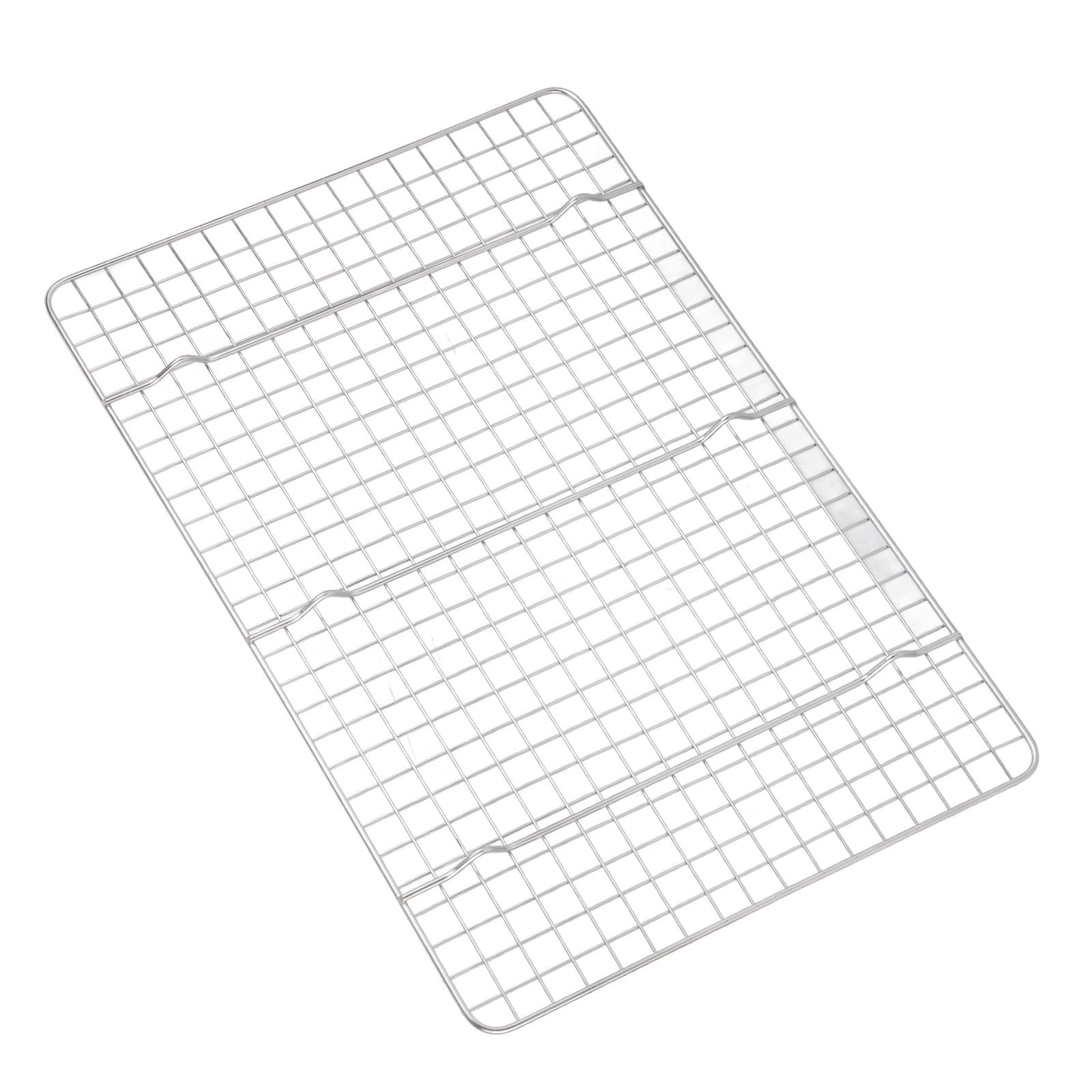 Checkered Cooling Rack 304 Stainless Steel Grid Deformation Resistance Baking Wire Rack for Home Bakery Bread Cake Cooky — image 4