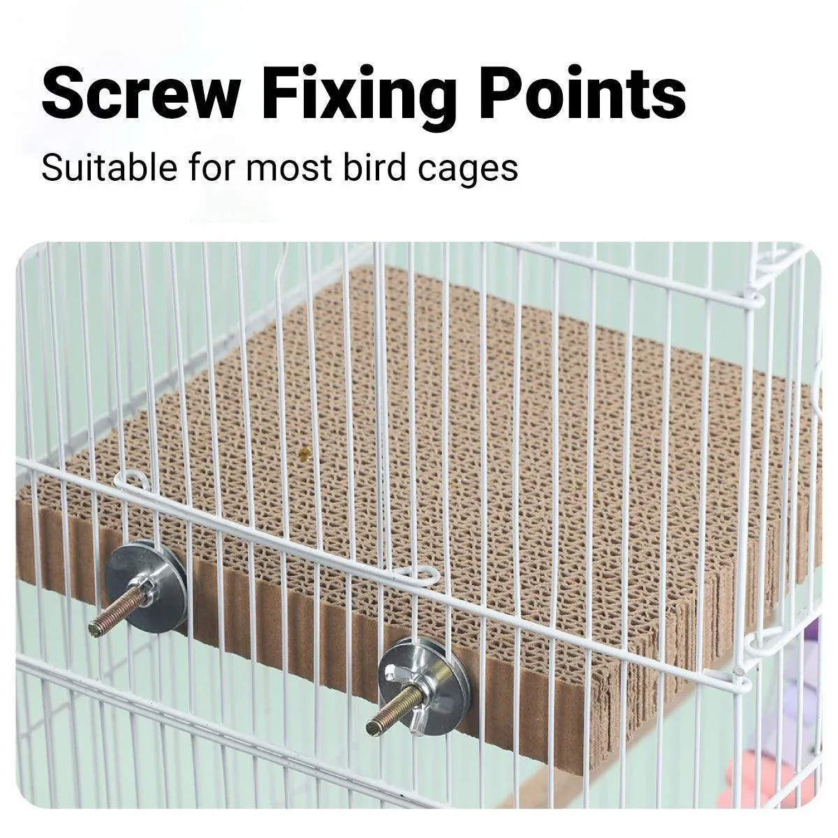 Parrot Toy Bird Cage Accessories Anti-bite Hair Grinding Pad Relieve Boredom — image 5