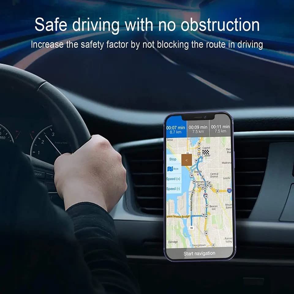Magnetic Wireless Charger Car Air Vent Phone Holder Fast Charging Station,360°Adjustable Magnetic Air Vent Mount Compatibl — image 4