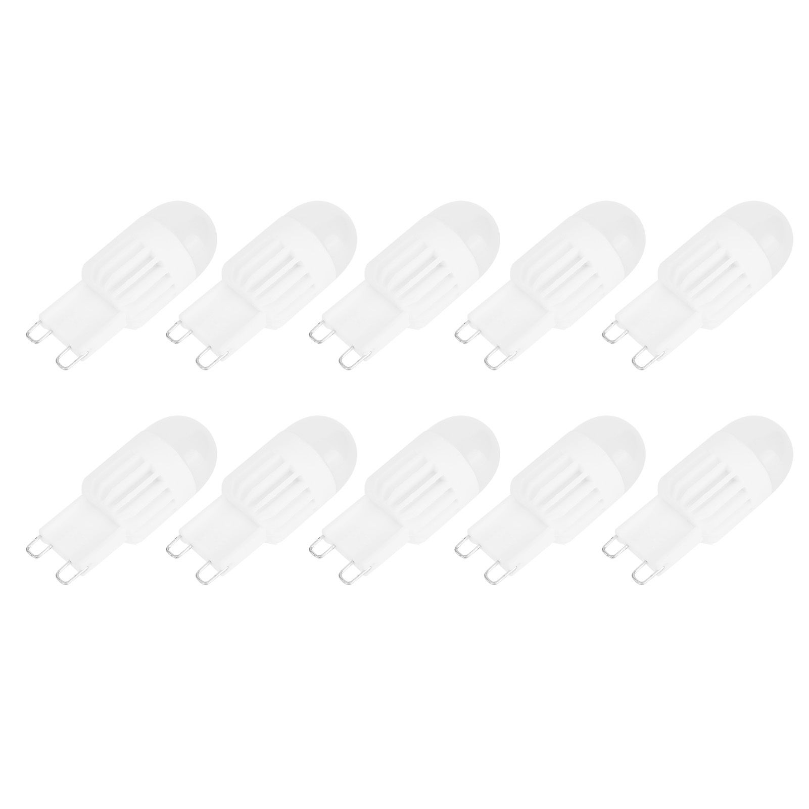 10Pcs G9 Bulbs 3W 5LED Bi Pin Light Source for Chandelier Ceiling Light Warm White 110V โ image 2