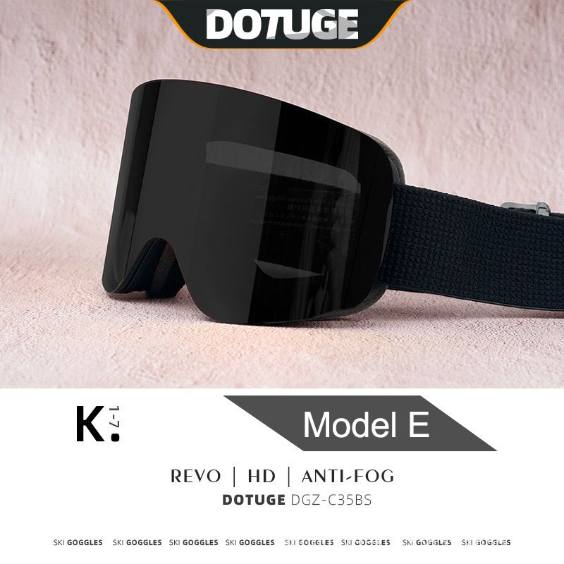Magnetic Flip-Up Ski Goggles with Anti-Fog Cylindrical Lens for Snow Sports, Winter Hiking, and Mountain Climbing – Unisex Design for Clear Vision and Impact