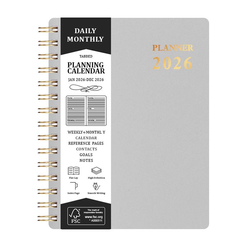 2026 A5 Planner with Faux Leather Cover โ image 5