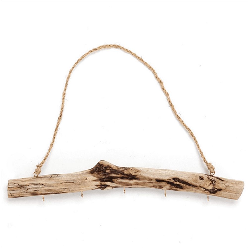Wooden Hook Driftwood Hook Vintage Decor Supplies Easy to Use Branch Hanger Holder for Entryway Smal Wood Color Wood — image 5