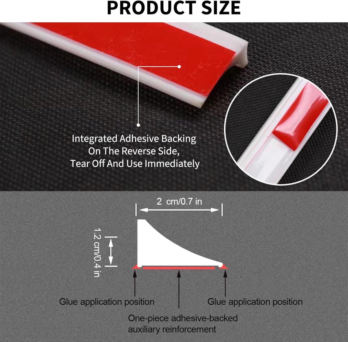 Shower thresholds - 2 meters - Anti-water strip - Foldable shower water dam - dry and wet separation - black - Sanitary Water Stopper - TPE - shower threshold — image 6
