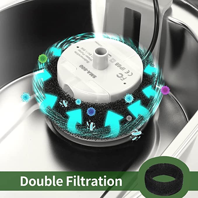 YES4PETS 8 x Pet Dog Cat Water Fountain Replacement Filters Activated Carbon Filtration Automatic Water Dispenser โ image 4