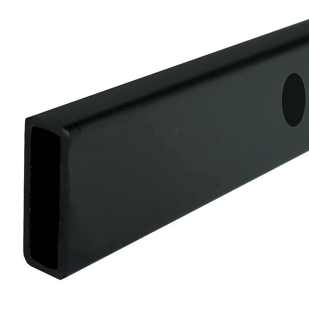 Frameless Glass Sliding Shower Door Hardware Rail Set Black — image 5
