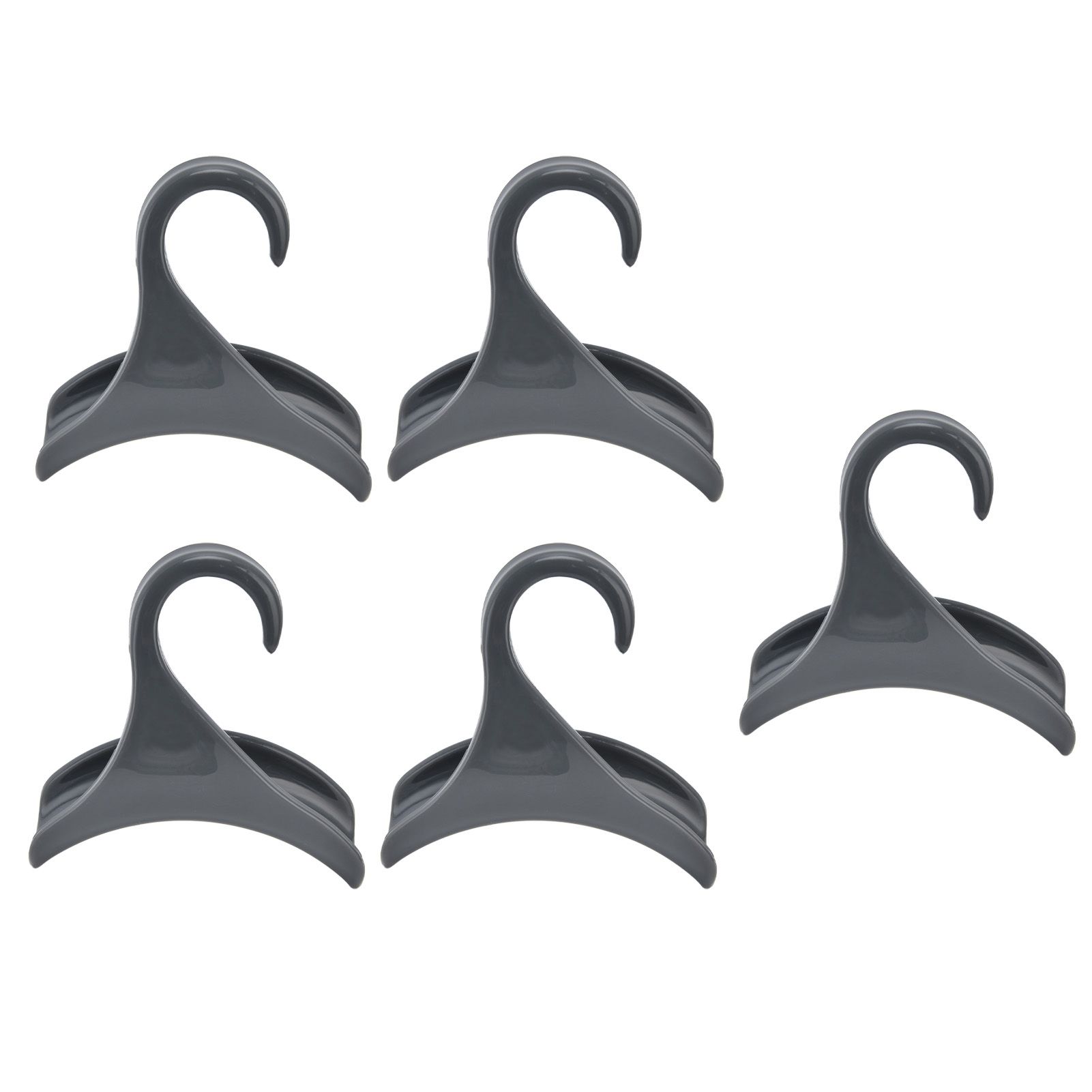 5Pcs Purse Door Hanger Bag Arc Closet Hanger Hook for Satchel Coat Haversack Belt StorageGrey — image 6