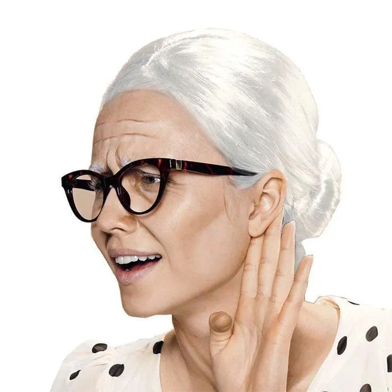 1X Grandma Wig Old Lady Woman White Granny Mother Dress Up Costume Party โ image 6