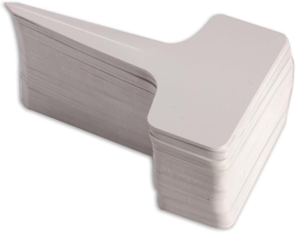 100 Pack 6cm x 10cm White Plant Labels Outdoor Weatherproof Garden Tags for Plant Identification and Labeling — image 5