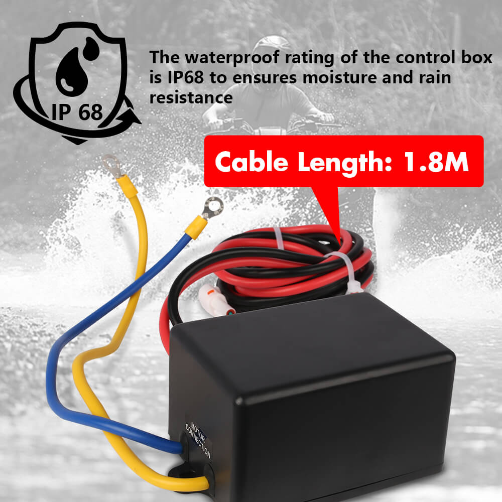 12V Electric Winch 4500LBS Winch Steel Cable Trailer Towing Remote ATV UTV β image 6