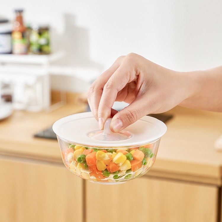 KM Silicone Food Lid Round Microwave Sealing Cover 10cm Large 14cm โ image 3