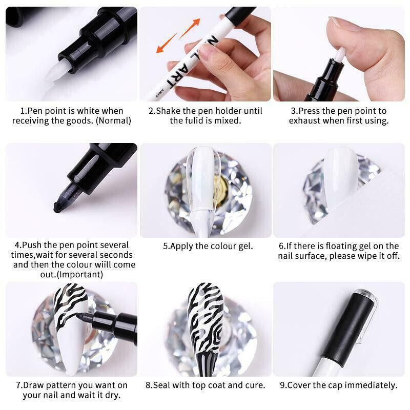 Marker pens are suitable for detailed drawing, writing and marking - Green โ image 4