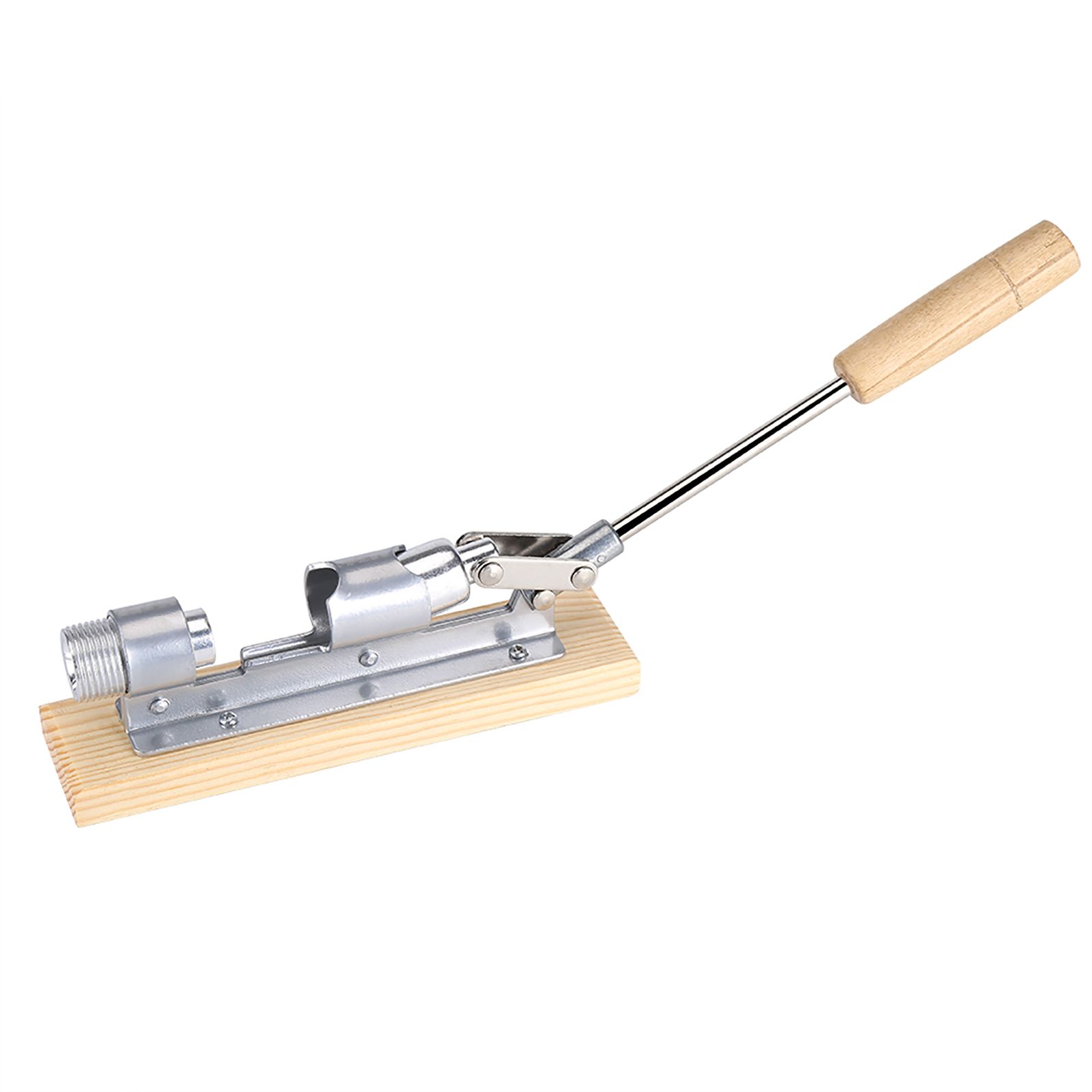 Mechanical Walnut Cracker Nut Opener Kitchen Tools Desktop Wood Base Handle โ image 4