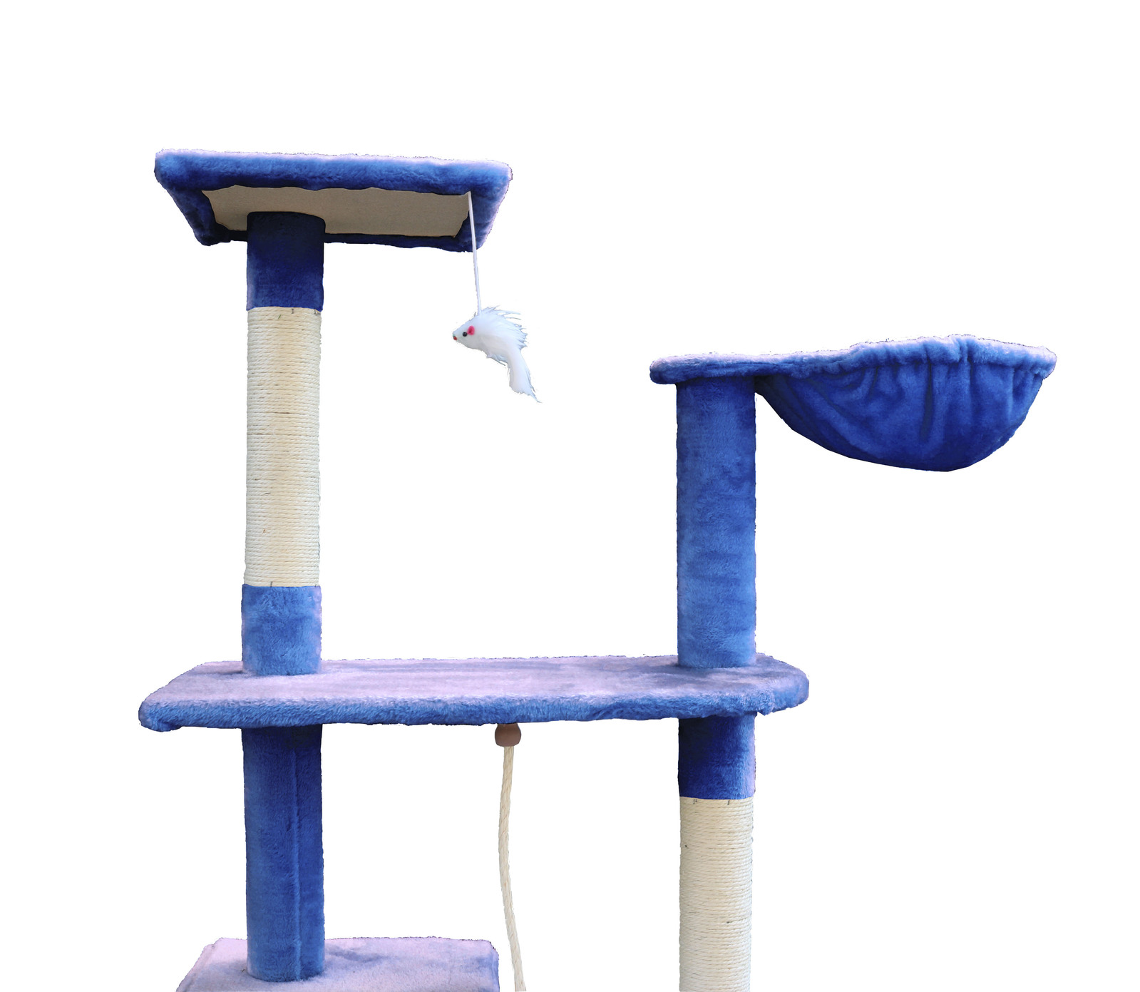 YES4PETS 193cm Cat Scratching Tree Post Sisal Pole Scratching Post Scratcher Tower Condo Blue โ image 4
