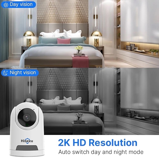 Hiseeu FH2C 2MP WiFi Wireless Security Camera for Home/Baby/Pet 2-way Audio & Motion Detection โ image 4
