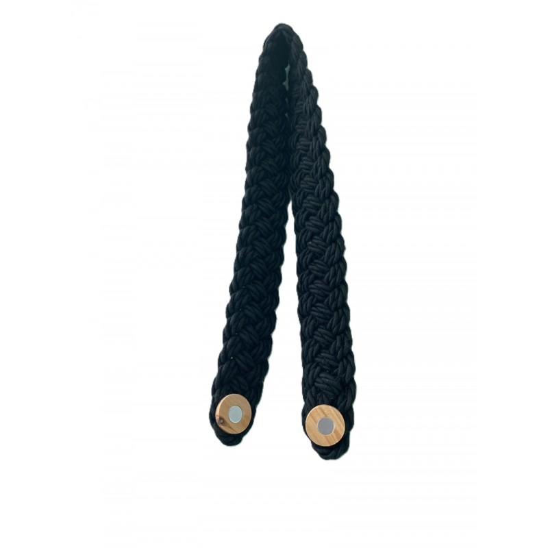 Black rustique braided magnetic tieback โ image 2