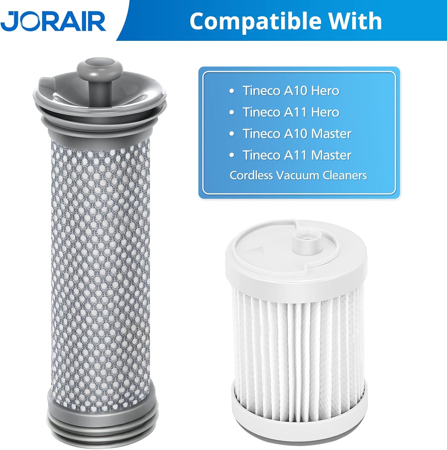 Replacement Filter kit Compatible with Tineco A10/A11 Hero, A10/A11 Master PURE ONE S11, PWRHERO11 Snap Cordless Vacuum Cleaner, 2 Pack Pre Filters & 2 HEPA โ image 6