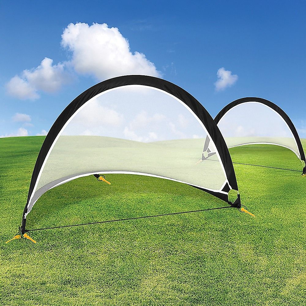 Pair of Soccer Football Goals 180cm Pop Up Portable Quick Set Up โ image 3