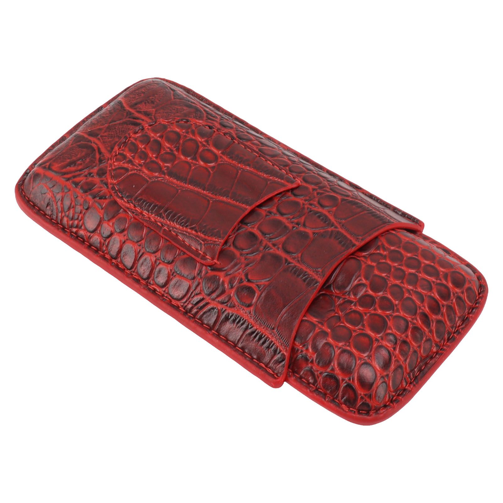 Travel Cigar Case Leather Soft Touch Fashion Appearance Portable Cigar Pouch for 3 Cigars 74 — image 4