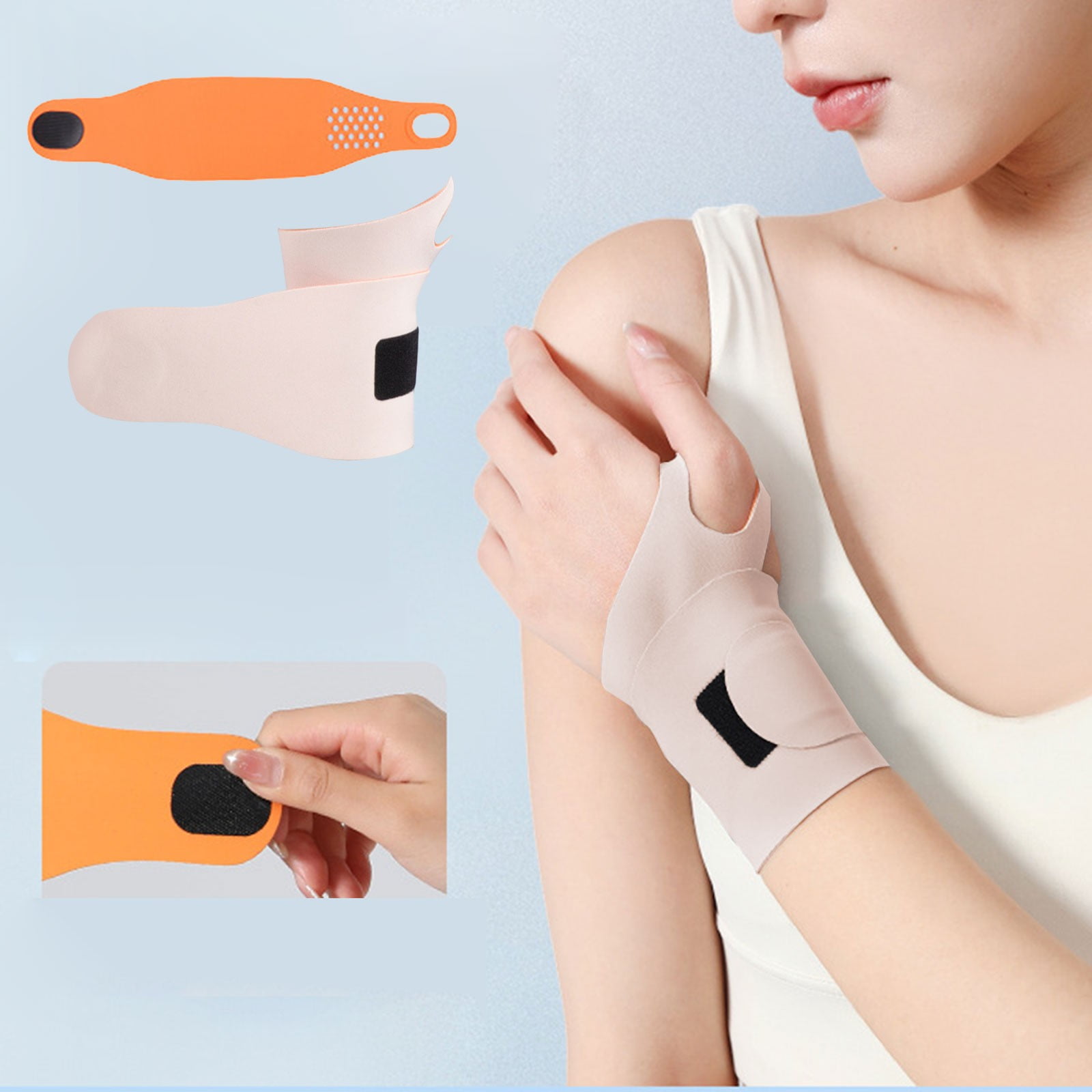 Wrist Guard Wrist Brace,Wrist Support for Carpal Tunnel Pain Relief,Ulnar Brace-Thin Elastic for Tear,Wrist wraps Repetitive Wrist Use, Beige โ image 2