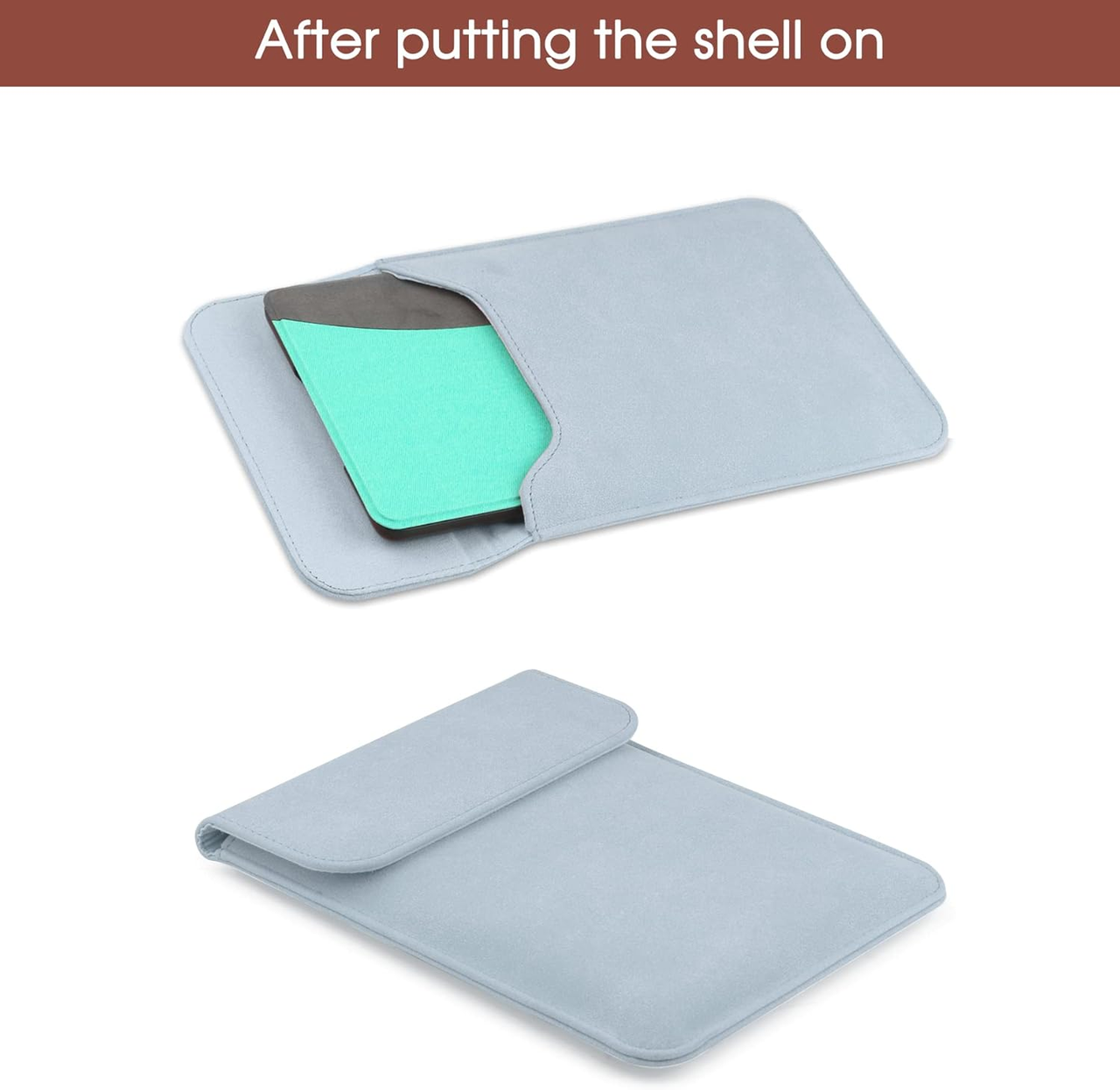 Universal Sleeve Case for 6",6.8", Kindle Paperwhite/Colorsoft/Signature Edition 2024-2012 Sleeve Bag Pouch Cover for 6-6.8'' Kobo/Tolino/Pocketbook 6-inch — image 5