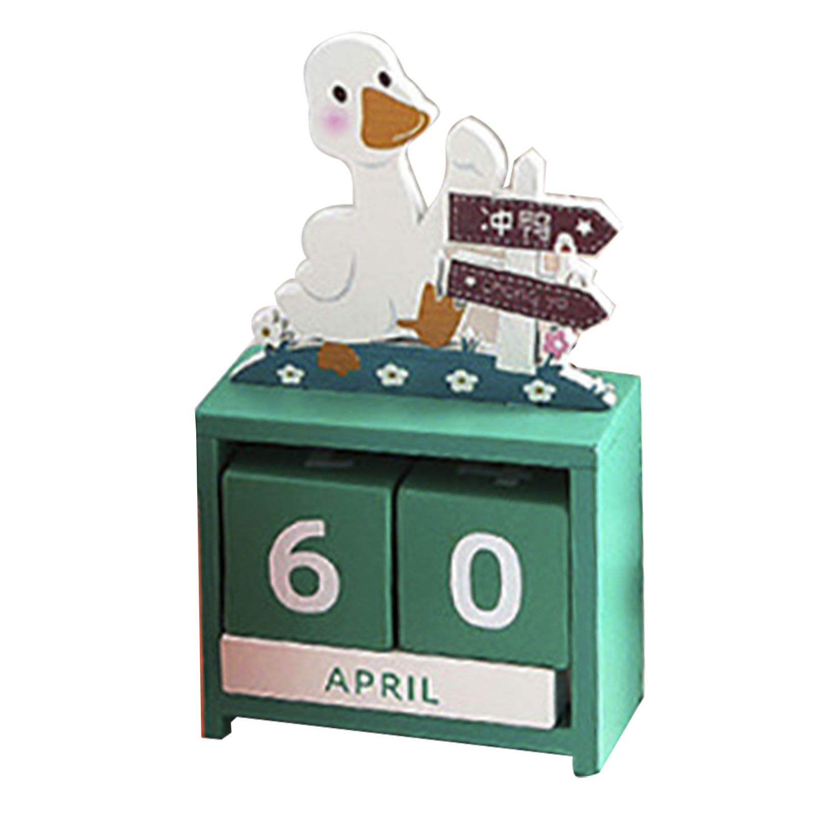 Wooden Perpetual Calendar Countdown Month Date Block Cubes Calendar Cute Desktop Decoration Type 3 โ image 3