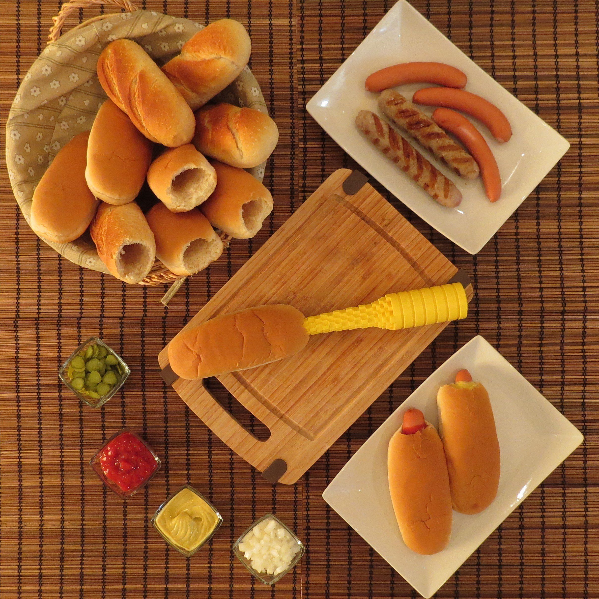 Hot Dog Bun Driller Perfect for Grilling and BBQ, Ideal Size for Brats and Other Sausages Creative bread drill — image 4